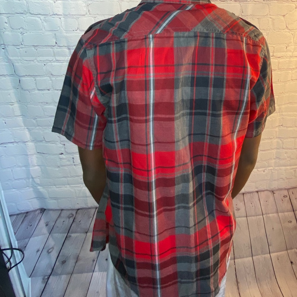 ❤️🖤Ecko unltd boys plaid short sleeve shirt ❤️🖤 - Picture 10 of 13